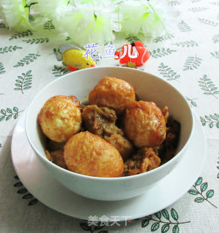 炸蛋烧烤麸