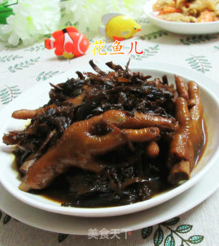 笋干菜烧鸡爪的做法
