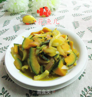 洋葱炒日本南瓜的做法