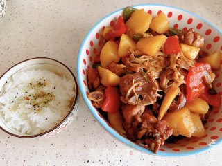 黄焖鸡米饭的做法