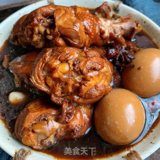 卤鸡腿和卤蛋双拼的做法