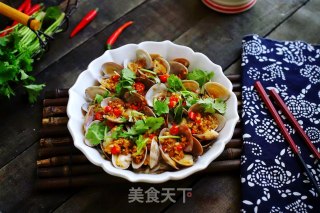 香辣花蛤拌金针菇的做法