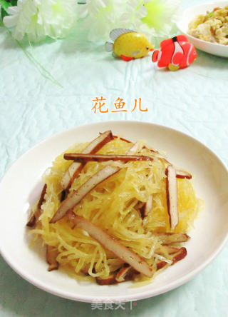 香干拌金瓜丝的做法