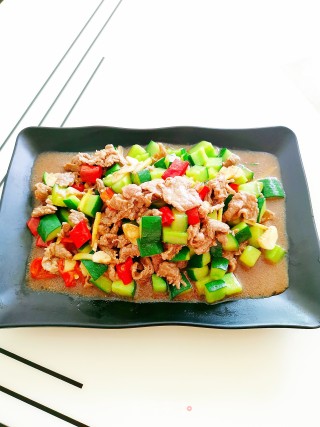 青瓜炒牛肉的做法