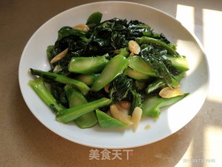 蒜香芥蓝的做法