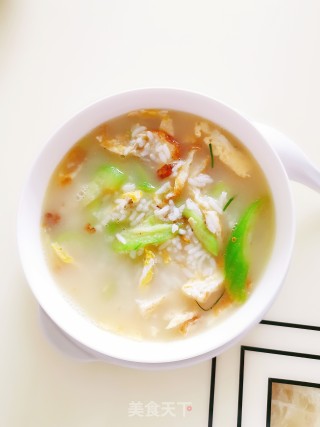 丝瓜鸡蛋泡饭的做法