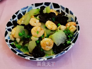 虾仁鲜贝烧冬瓜的做法