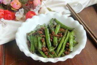 #家常下饭菜#刀豆炒肉末
