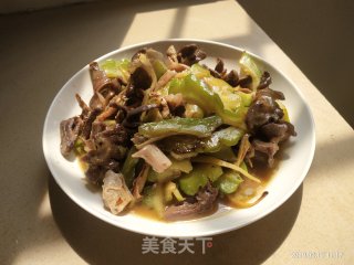 鸭杂炒苦瓜的做法