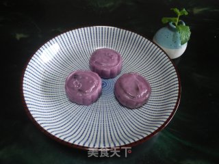 紫薯冰皮月饼的做法