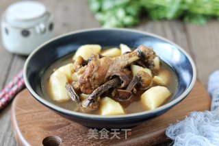 姬松茸山药鸡汤的做法