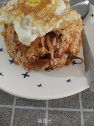 辣白菜炒饭的做法