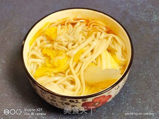 白菜榨菜面的做法