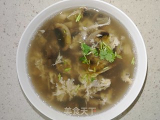口蘑蛋花汤的做法