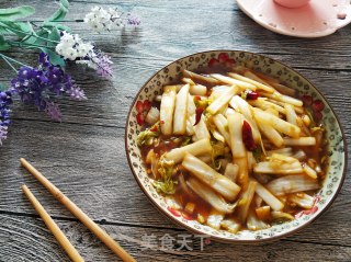 辣炒白菜条的做法