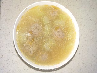 冬瓜虾皮肉丸汤的做法