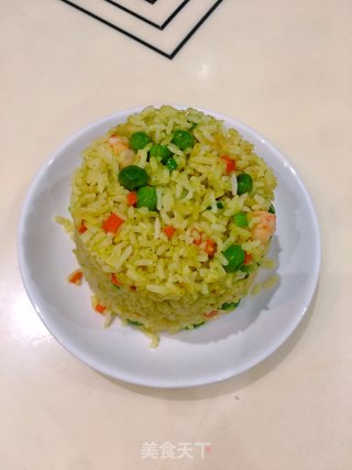 虾仁咖喱炒饭