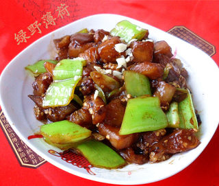 尖椒煸茄子的做法