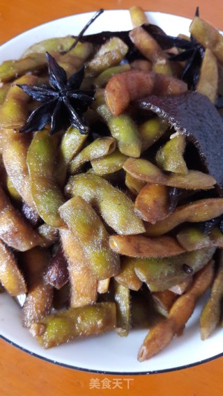 卤煮毛豆的做法
