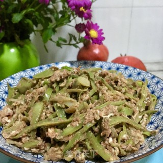 扁豆炒虾酱的做法