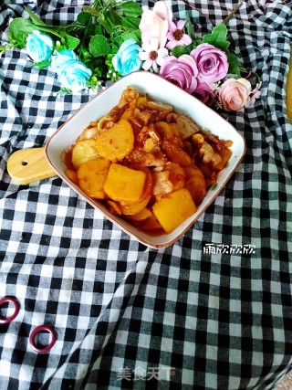土豆片儿炒五花肉的做法