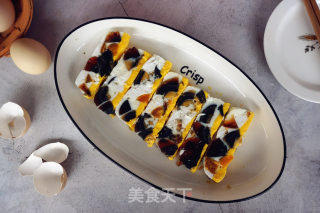 三色蒸蛋的做法
