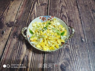 大葱炒鸡蛋的做法