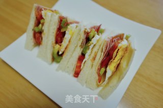 快手三明治的做法