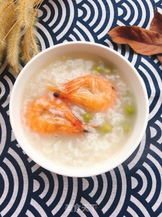 鲜虾豌豆粥的做法