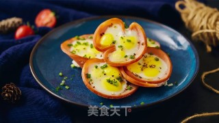 火腿蒸鹌鹑蛋的做法