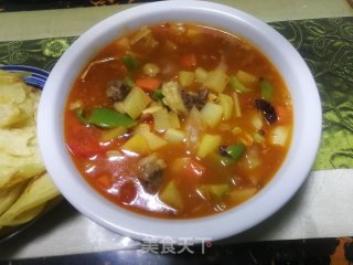 萝卜番茄牛腩汤的做法