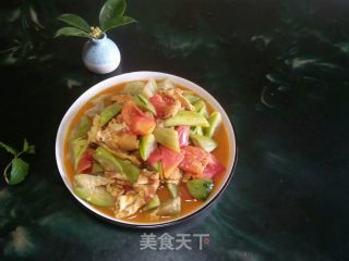 丝瓜番茄炒蛋的做法