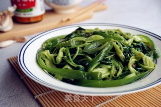 椒丝腐乳炒通心菜的做法