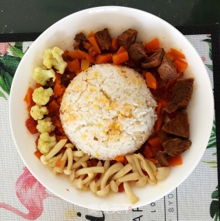 三蔬牛肉烩饭的做法