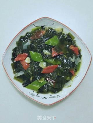 尖椒炒海带的做法