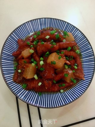 白萝卜蒸凤爪的做法