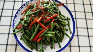 炒线豆的做法