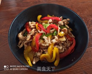 彩椒鸡丝的做法