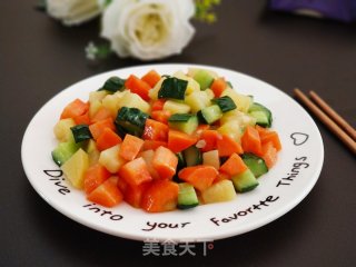 素炒三丁的做法