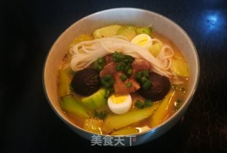 丝瓜米线的做法