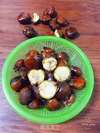 白砂糖烤板栗的做法