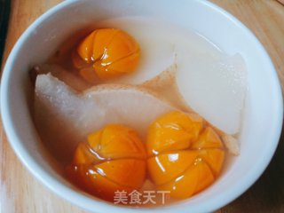 金枣百合雪梨汤的做法