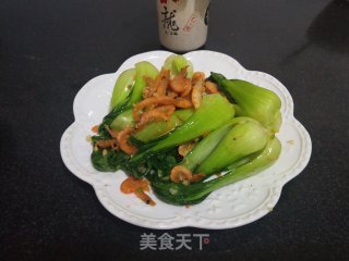 油菜炒虾皮的做法