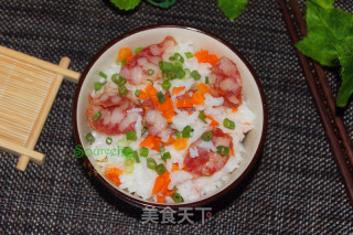腊肠饭的做法