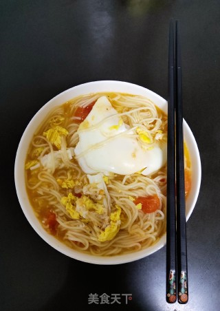 西红柿鸡蛋面的做法