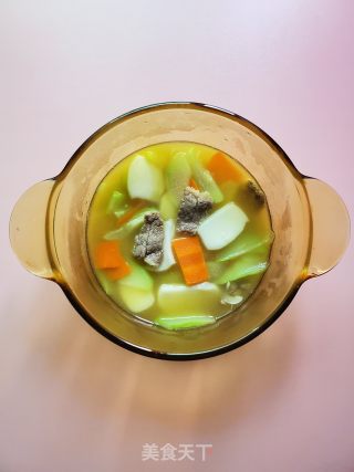 佛手瓜年糕汤的做法