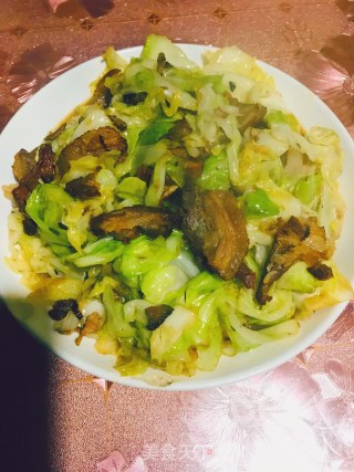 腊肉包菜的做法