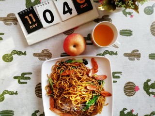 三鲜炒面的做法