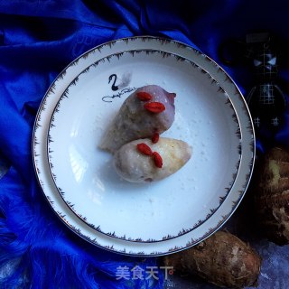红芋头蘸糖的做法