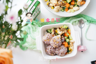12个月以上辅食鸡胸肉杂蔬丁套餐的做法